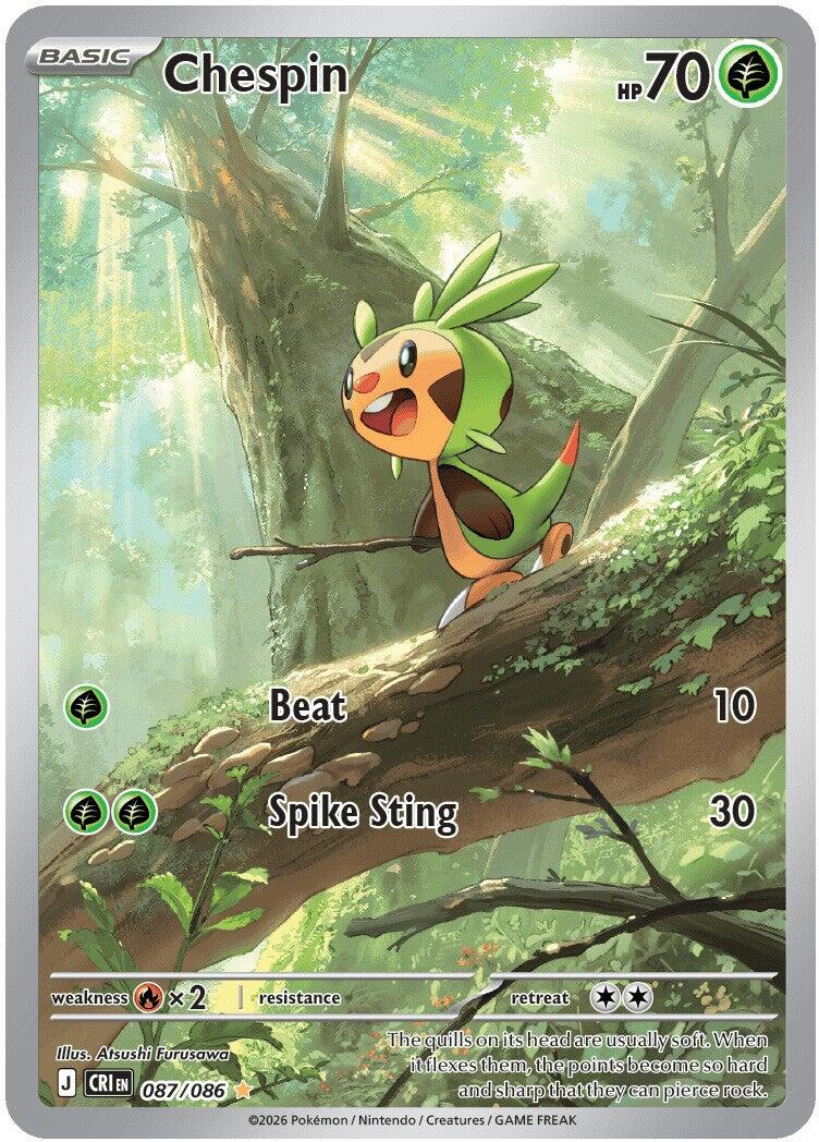 Chespin (087/086) [Mega Evolution: Chaos Rising] | I Want That Stuff Brandon