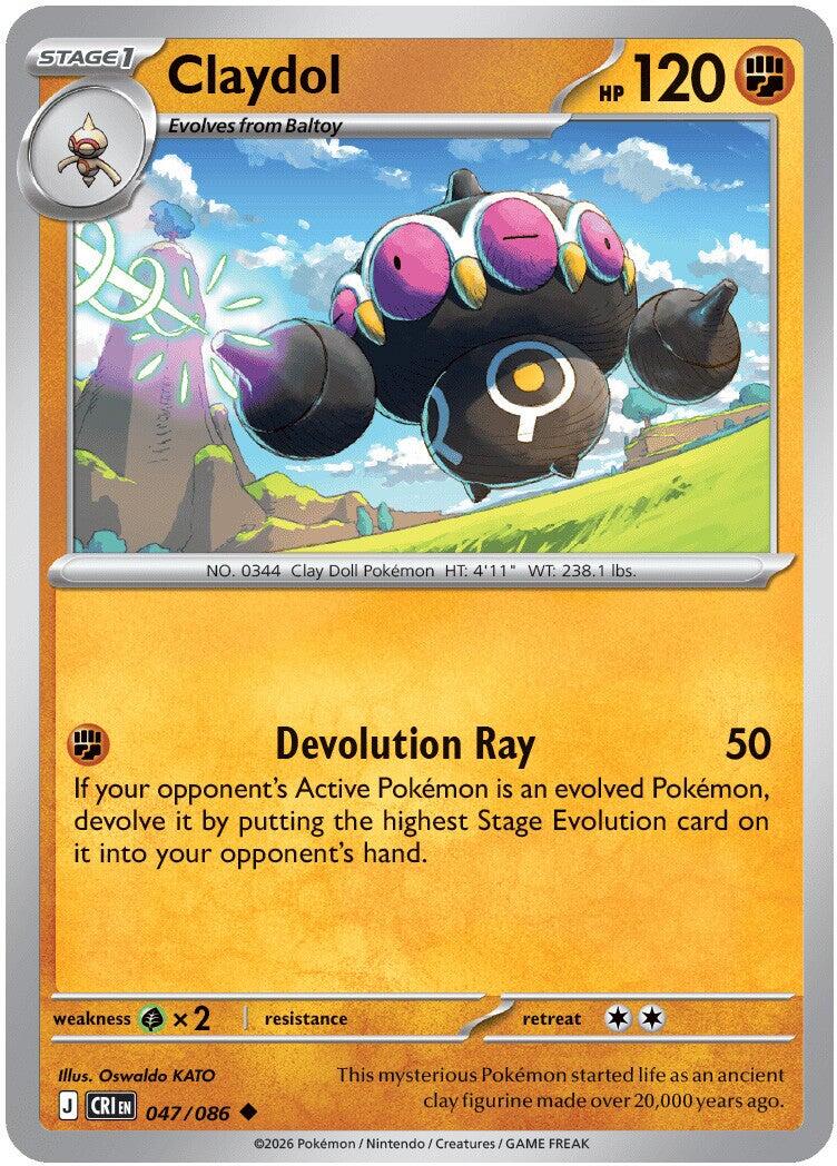 Claydol (047/086) [Mega Evolution: Chaos Rising] | I Want That Stuff Brandon