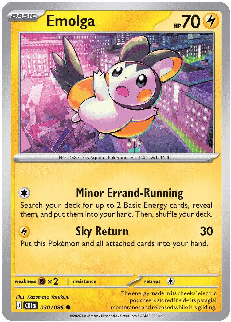 Emolga (030/086) [Mega Evolution: Chaos Rising] | I Want That Stuff Brandon
