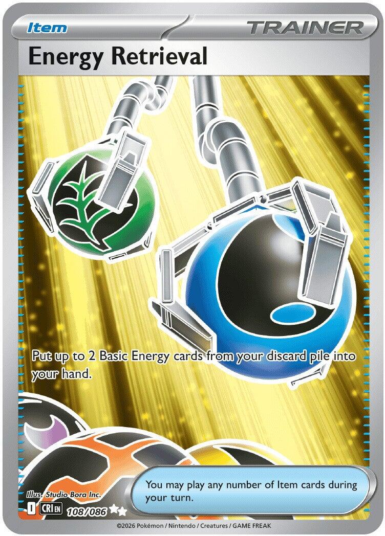 Energy Retrieval (108/086) [Mega Evolution: Chaos Rising] | I Want That Stuff Brandon