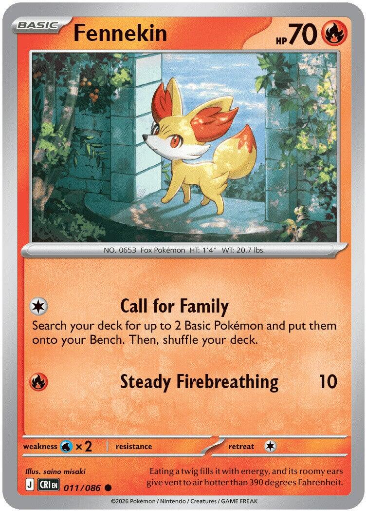 Fennekin (011/086) [Mega Evolution: Chaos Rising] | I Want That Stuff Brandon