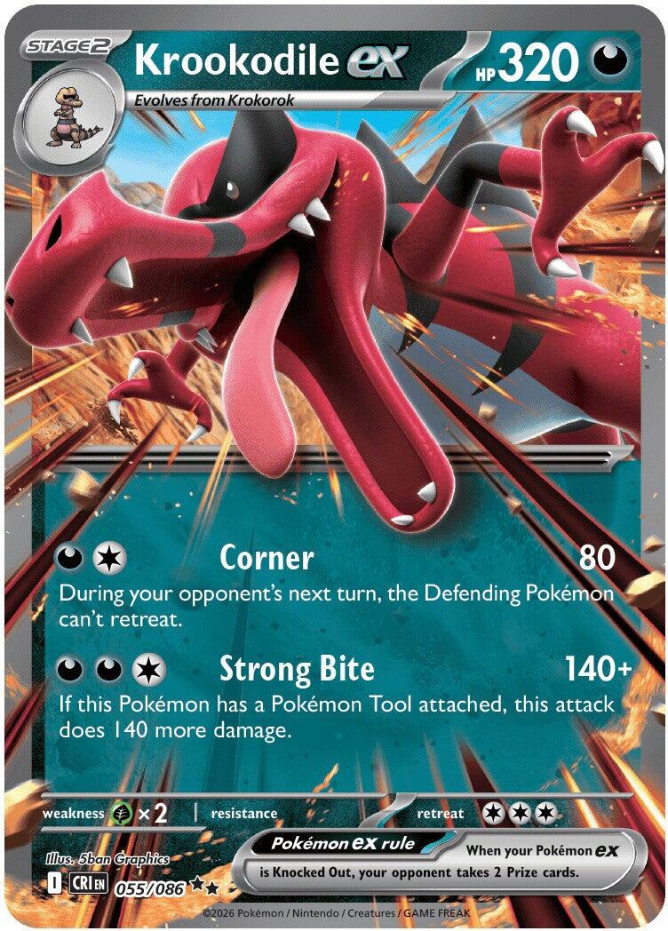 Krookodile ex (055/086) [Mega Evolution: Chaos Rising] | I Want That Stuff Brandon