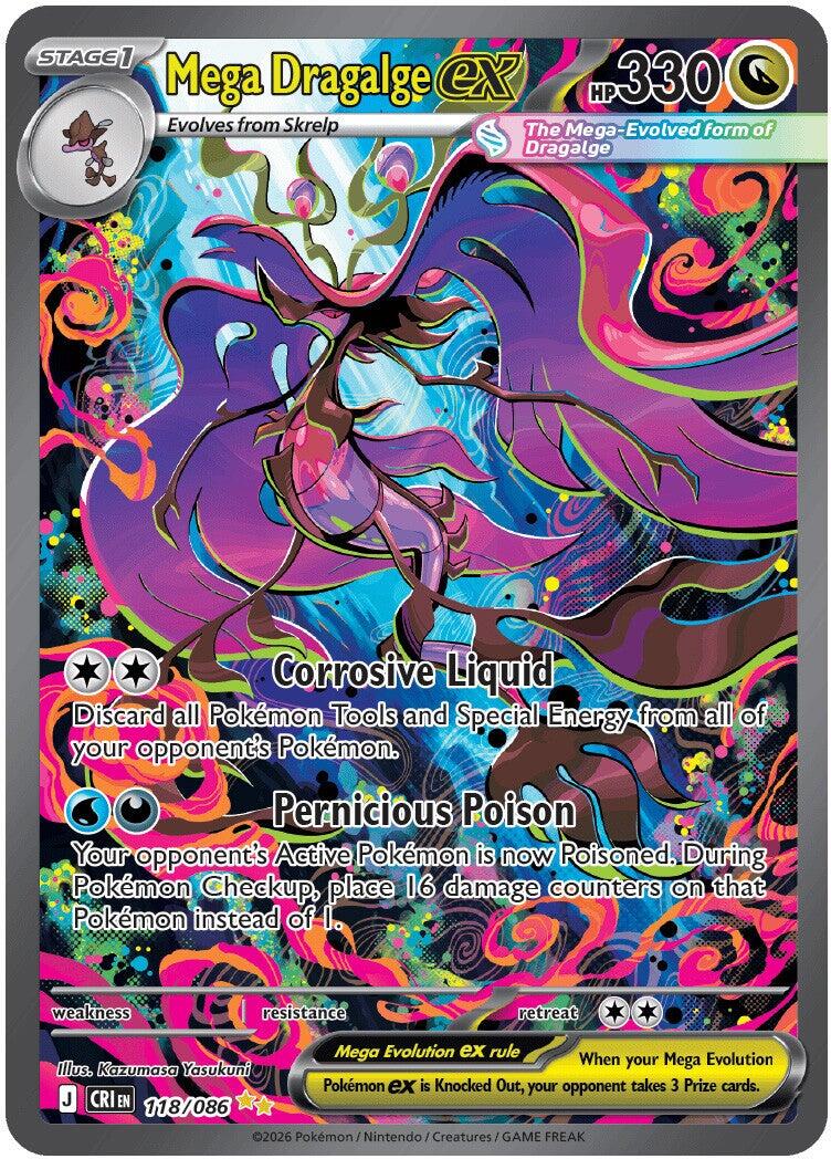 Mega Dragalge ex (118/086) [Mega Evolution: Chaos Rising] | I Want That Stuff Brandon