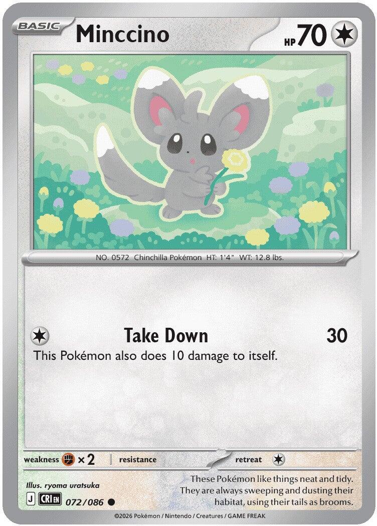 Minccino (072/086) [Mega Evolution: Chaos Rising] | I Want That Stuff Brandon