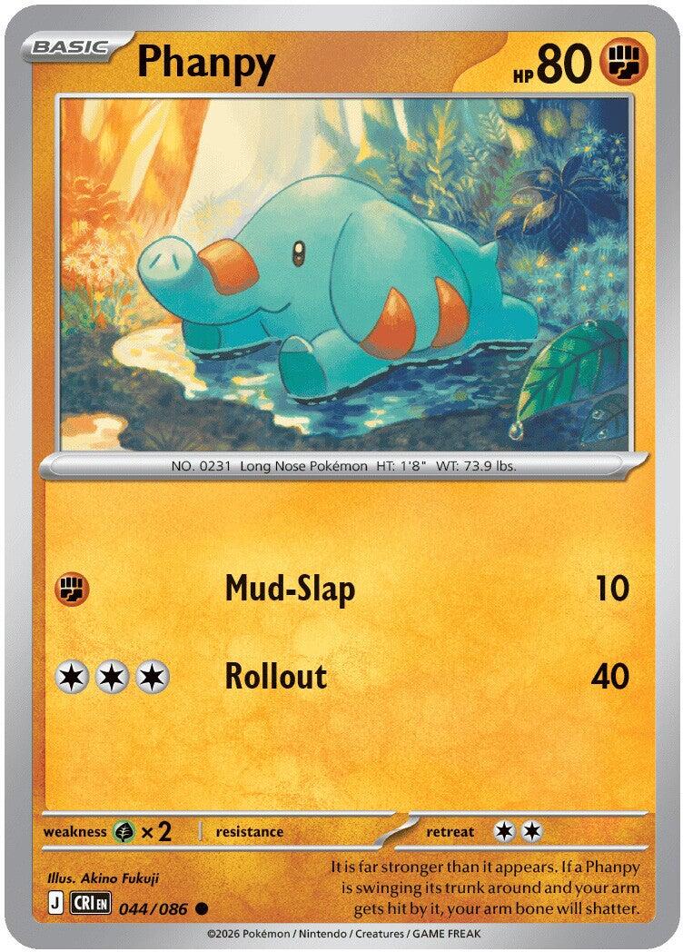 Phanpy (044/086) [Mega Evolution: Chaos Rising] | I Want That Stuff Brandon