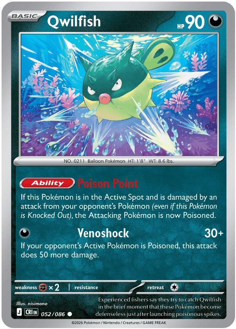 Qwilfish (052/086) [Mega Evolution: Chaos Rising] | I Want That Stuff Brandon