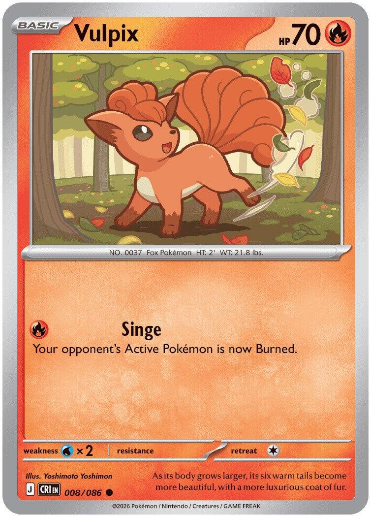 Vulpix (008/086) [Mega Evolution: Chaos Rising] | I Want That Stuff Brandon