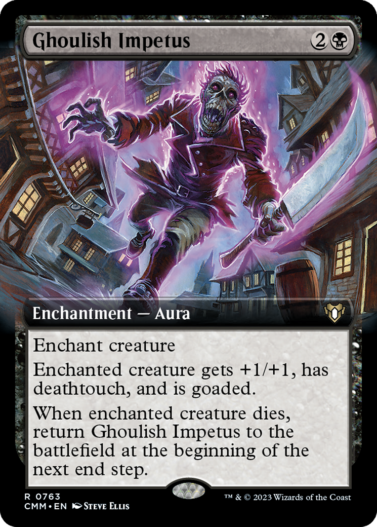 Ghoulish Impetus (Extended Art) [Commander Masters] | I Want That Stuff Brandon