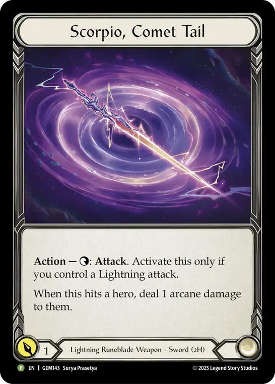 Scorpio, Comet Tail [GEM143-CF] (GEM Pack 5)  Cold Foil | I Want That Stuff Brandon