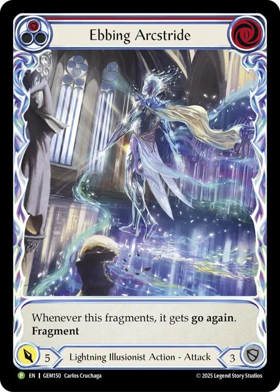Ebbing Arcstride (Red) [GEM150] (GEM Pack 5)  Rainbow Foil | I Want That Stuff Brandon