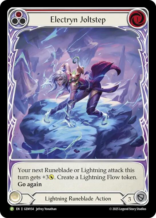 Electryn Joltstep (Red) [GEM154] (GEM Pack 5)  Rainbow Foil | I Want That Stuff Brandon