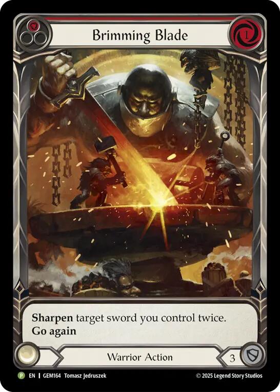 Brimming Blade (Red) [GEM164-RF] (GEM Pack 5)  Rainbow Foil | I Want That Stuff Brandon