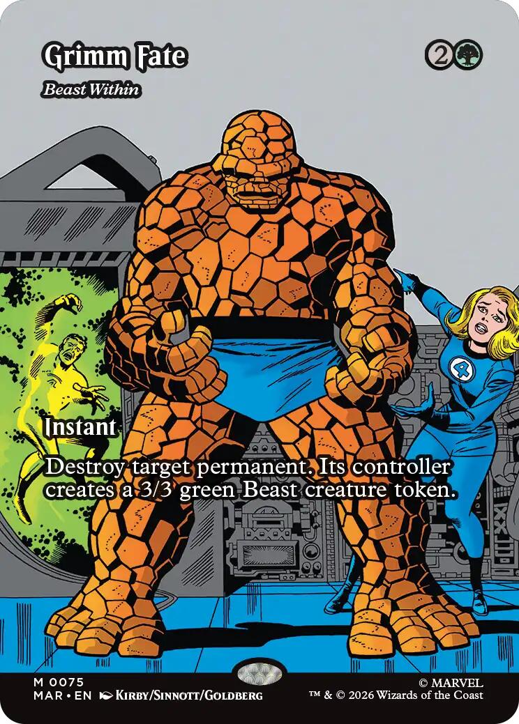 Grimm Fate - Beast Within (Borderless) [Marvel Universe: Eternal-Legal] | I Want That Stuff Brandon