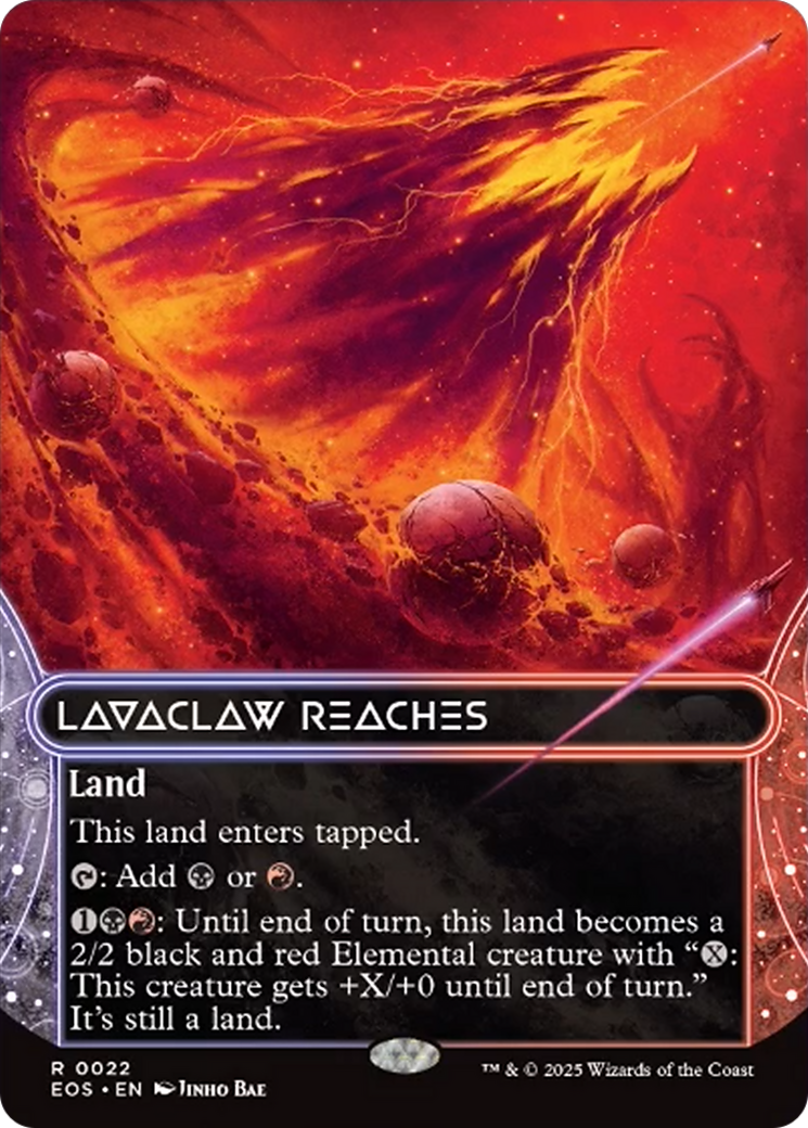 Lavaclaw Reaches (0022) (Borderless) [Edge of Eternities: Stellar Sights] | I Want That Stuff Brandon