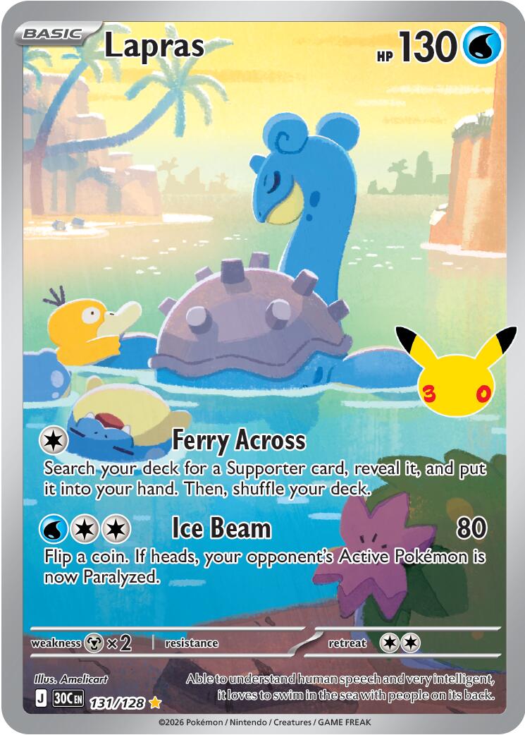 Lapras (131/128) [Mega Evolution: 30th Celebration] | I Want That Stuff Brandon