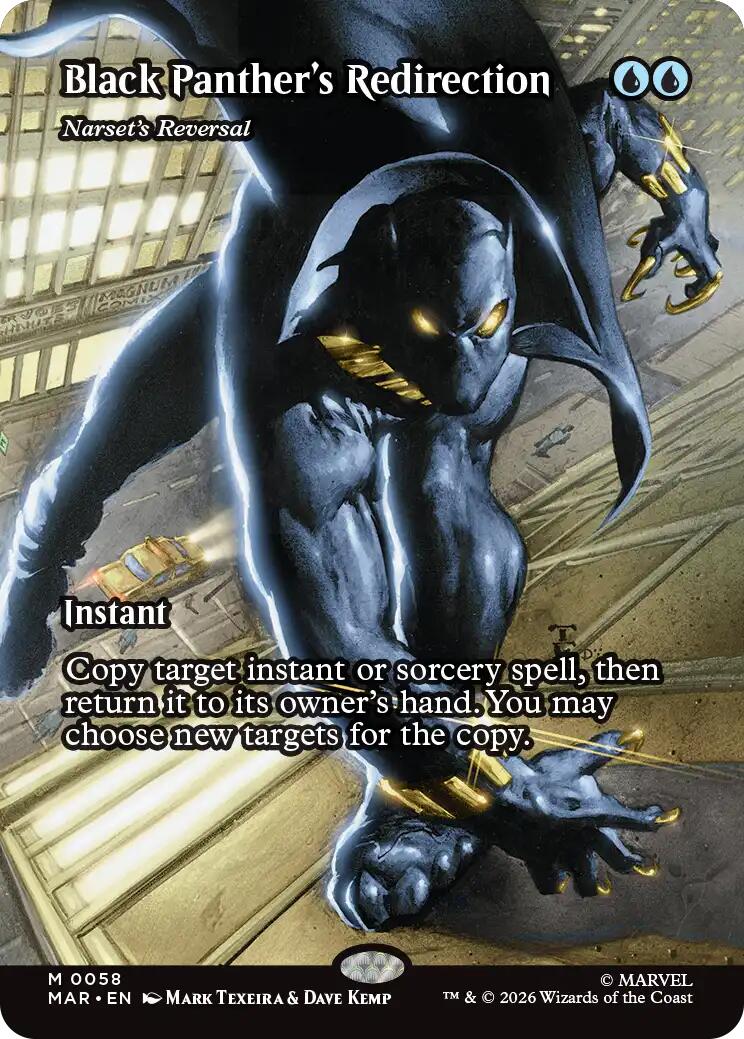 Black Panther's Redirection - Narset's Reversal (Borderless) [Marvel Universe: Eternal-Legal] | I Want That Stuff Brandon