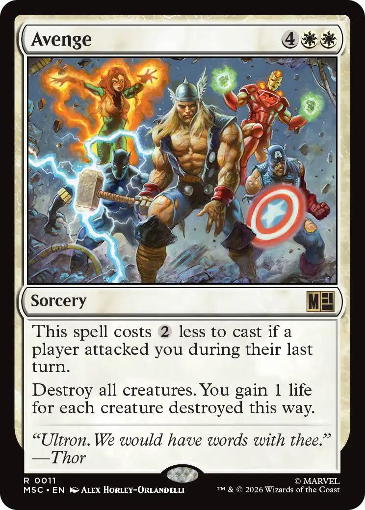 Avenge (Surge Foil) [Marvel Super Heroes Commander] | I Want That Stuff Brandon