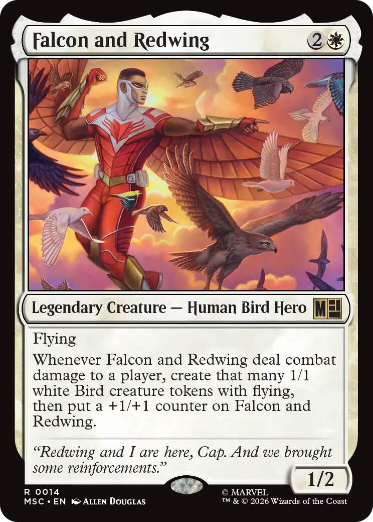 Falcon and Redwing (Surge Foil) [Marvel Super Heroes Commander] | I Want That Stuff Brandon