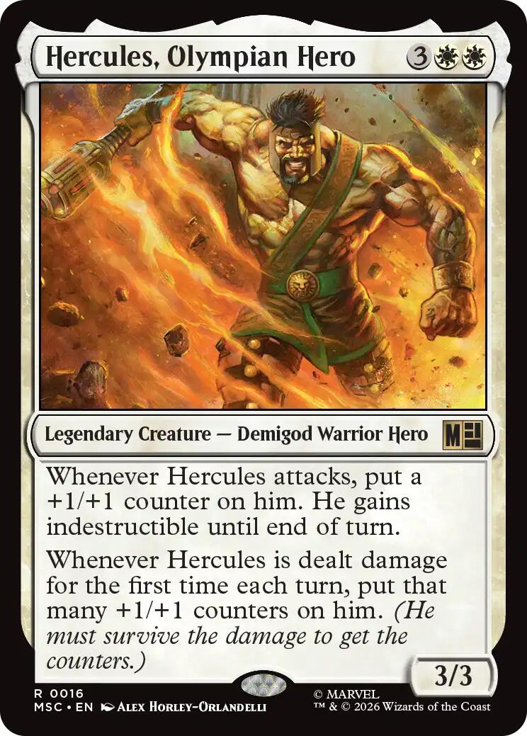 Hercules, Olympian Hero (Surge Foil) [Marvel Super Heroes Commander] | I Want That Stuff Brandon