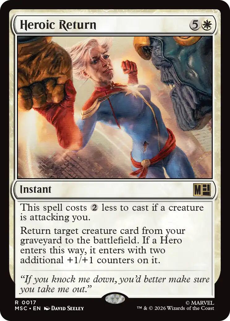 Heroic Return (Surge Foil) [Marvel Super Heroes Commander] | I Want That Stuff Brandon