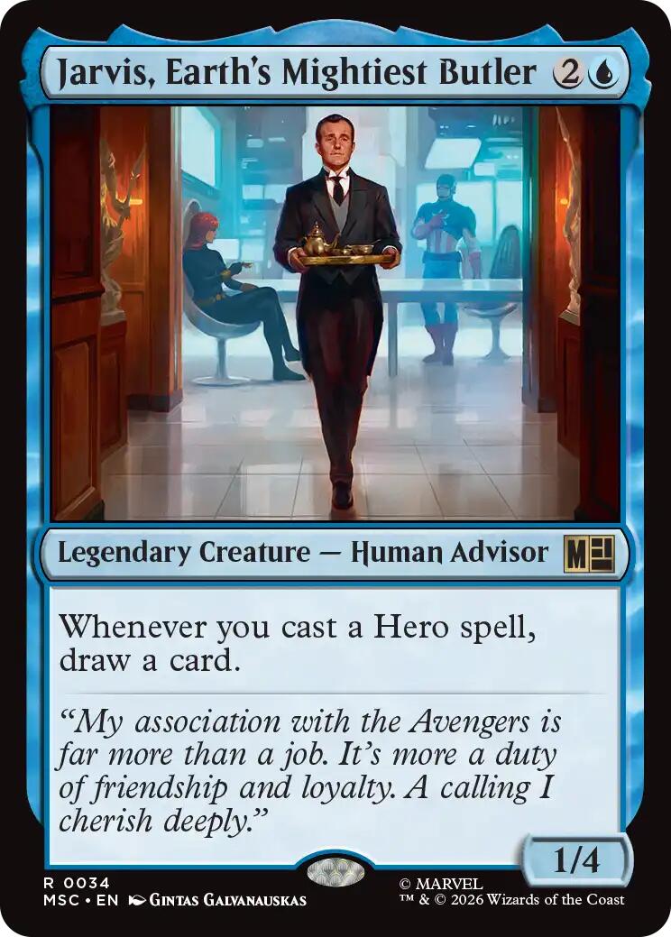 Jarvis, Earth's Mightiest Butler (Surge Foil) [Marvel Super Heroes Commander] | I Want That Stuff Brandon