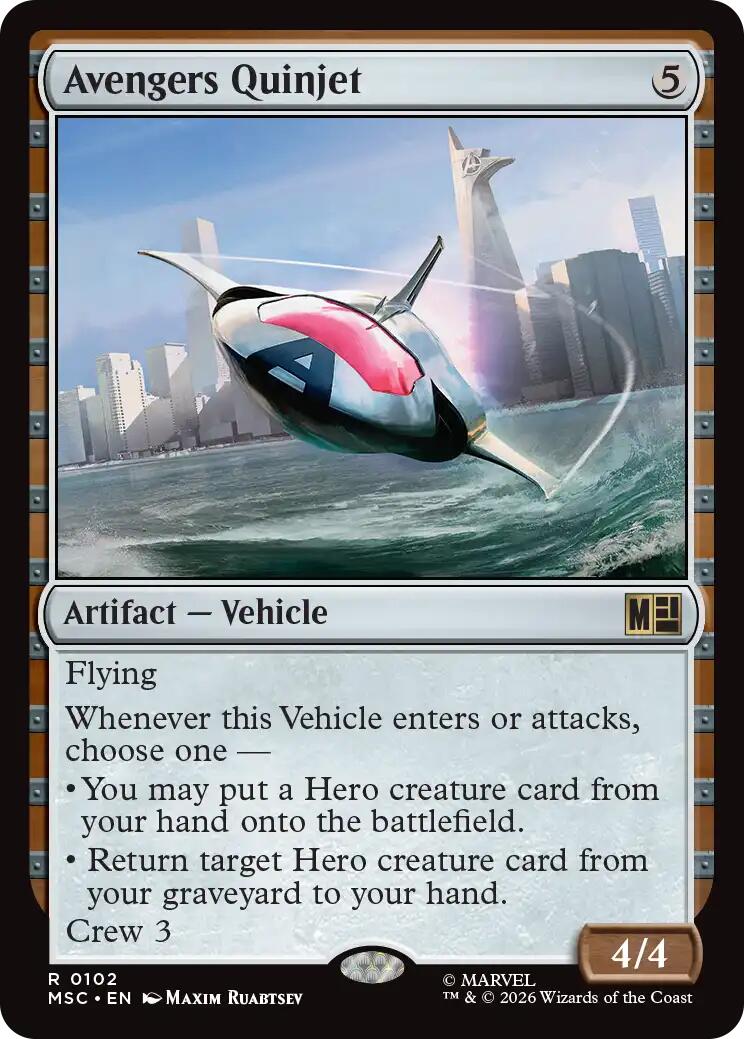 Avengers Quinjet (Surge Foil) [Marvel Super Heroes Commander] | I Want That Stuff Brandon