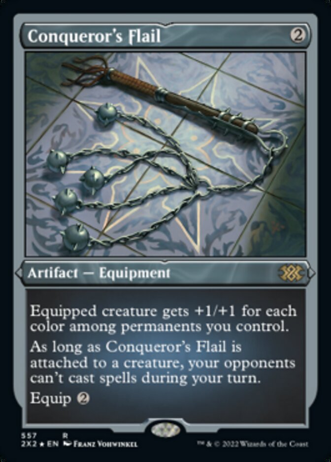 Conqueror's Flail (Foil Etched) [Double Masters 2022] | I Want That Stuff Brandon