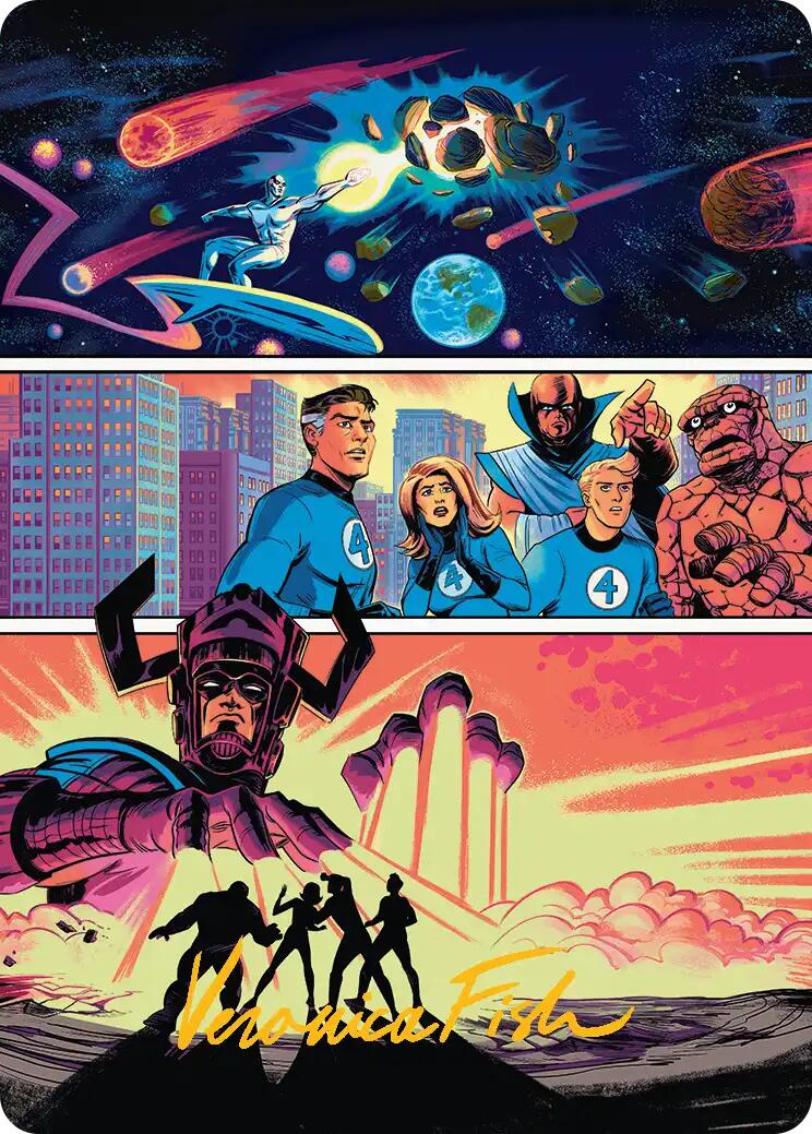 The Coming of Galactus Art Card (Gold-Stamped Signature) [Marvel Super Heroes Art Series] | I Want That Stuff Brandon