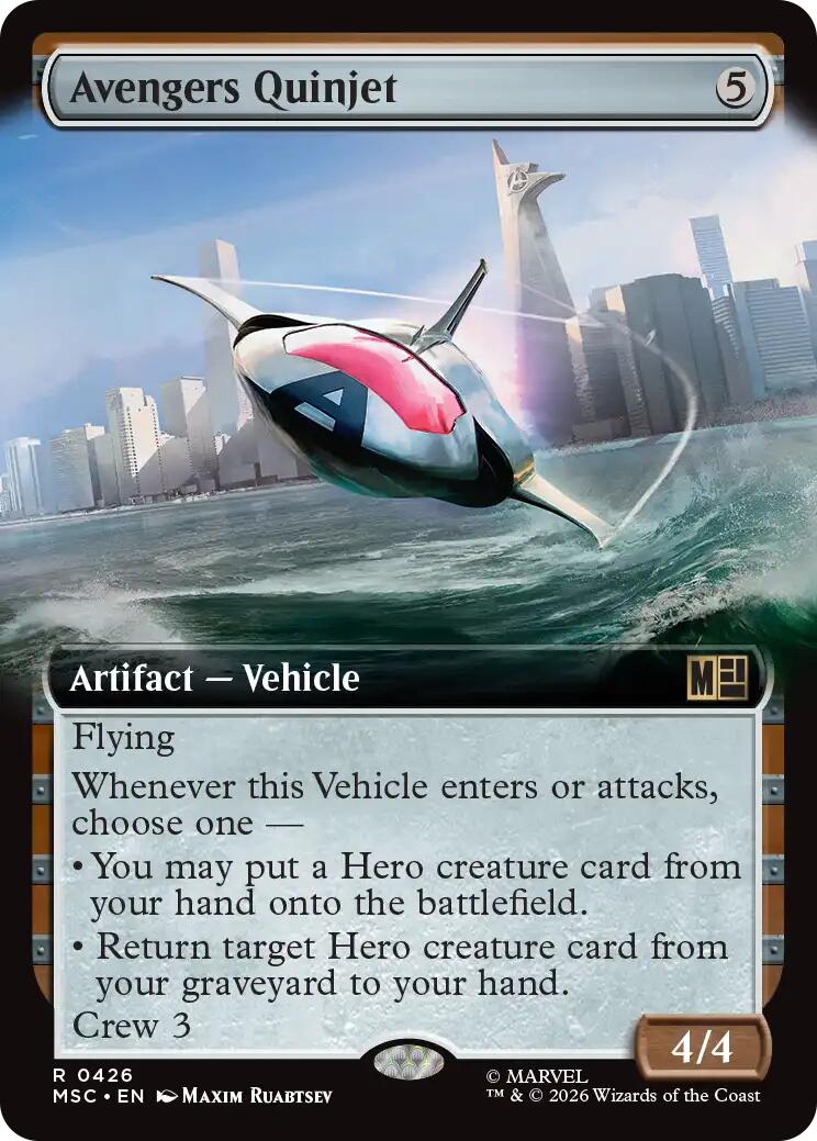 Avengers Quinjet (Extended Art) [Marvel Super Heroes Commander] | I Want That Stuff Brandon