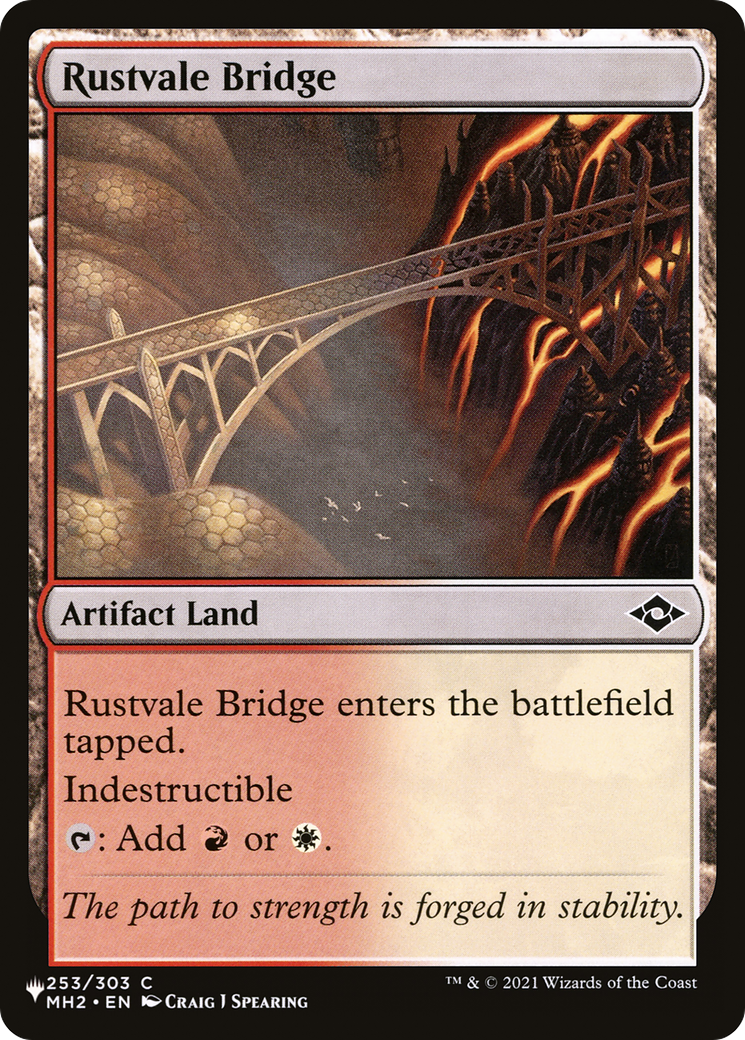 Rustvale Bridge [The List Reprints] | I Want That Stuff Brandon