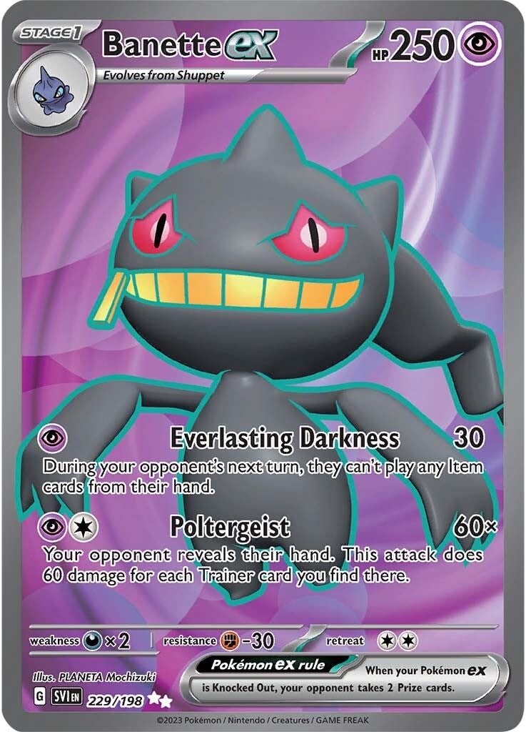 Banette ex (229/198) [Scarlet & Violet: Base Set] | I Want That Stuff Brandon