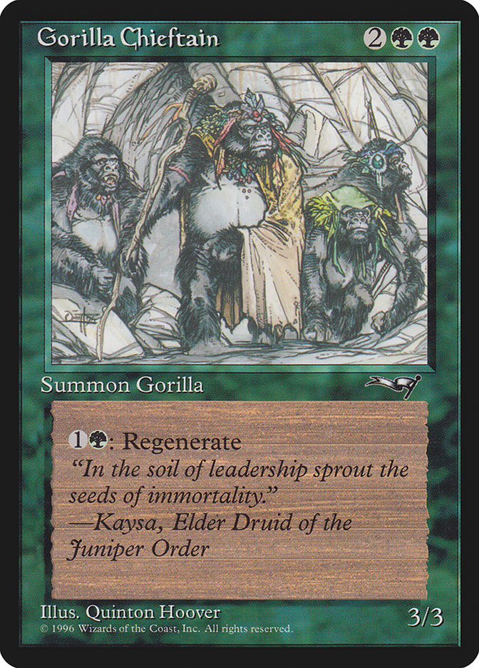 Gorilla Chieftain (Four Gorilla Art) [Alliances] | I Want That Stuff Brandon