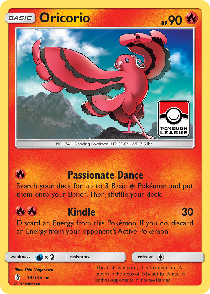 Oricorio (14/145) [Sun & Moon: Guardians Rising] | I Want That Stuff Brandon