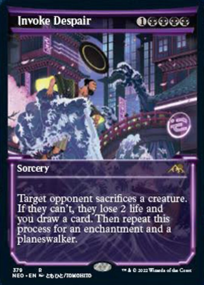 Invoke Despair (Showcase Soft Glow) [Kamigawa: Neon Dynasty] | I Want That Stuff Brandon
