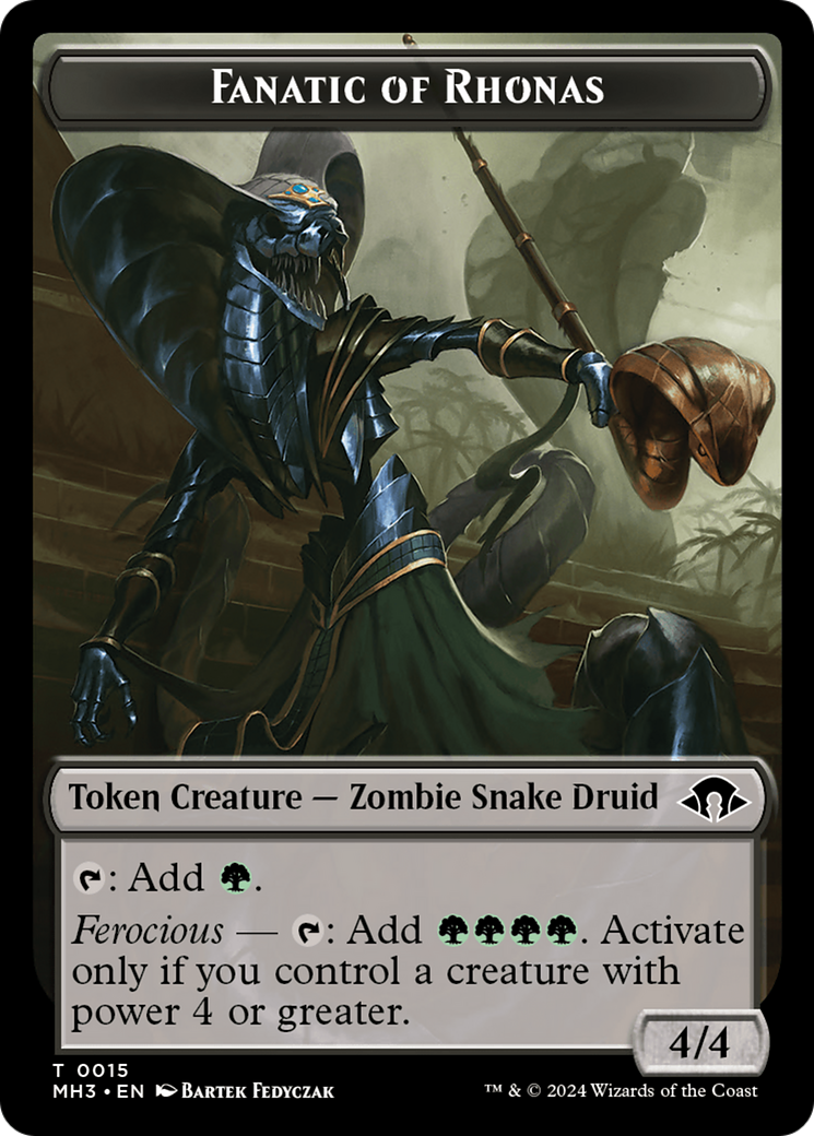 Eldrazi Spawn // Fanatic of Rhonas Double-Sided Token [Modern Horizons 3 Tokens] | I Want That Stuff Brandon