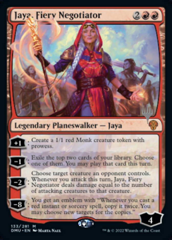 Jaya, Fiery Negotiator (Promo Pack) [Dominaria United Promos] | I Want That Stuff Brandon