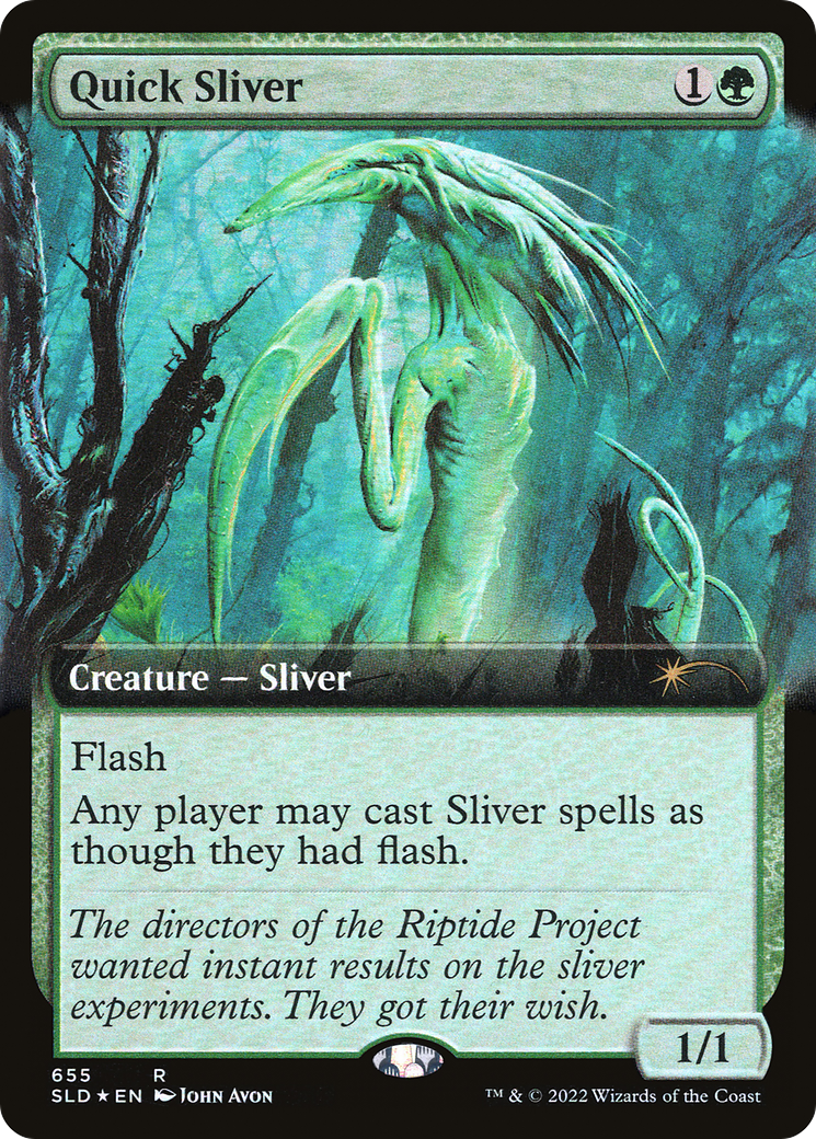 Quick Sliver (Extended Art) [Secret Lair Drop Promos] | I Want That Stuff Brandon