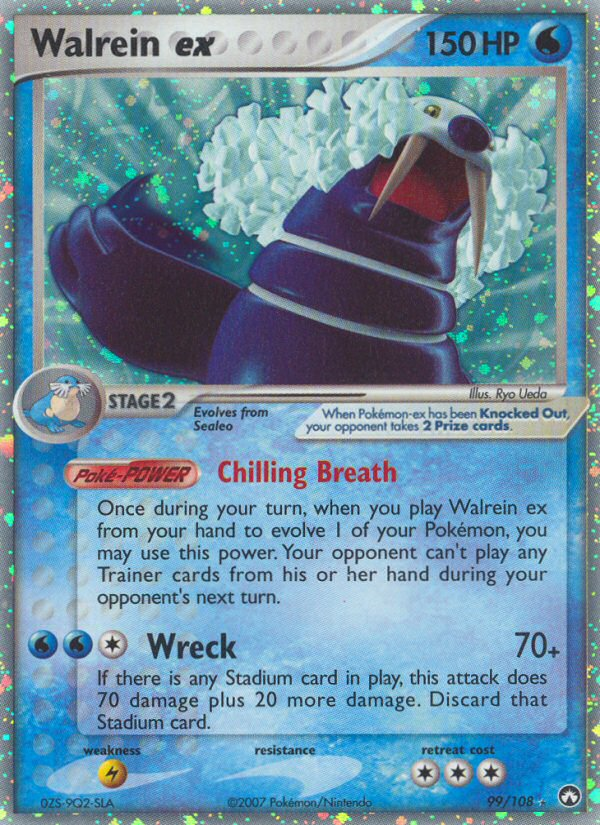 Walrein ex (99/108) [EX: Power Keepers] | I Want That Stuff Brandon