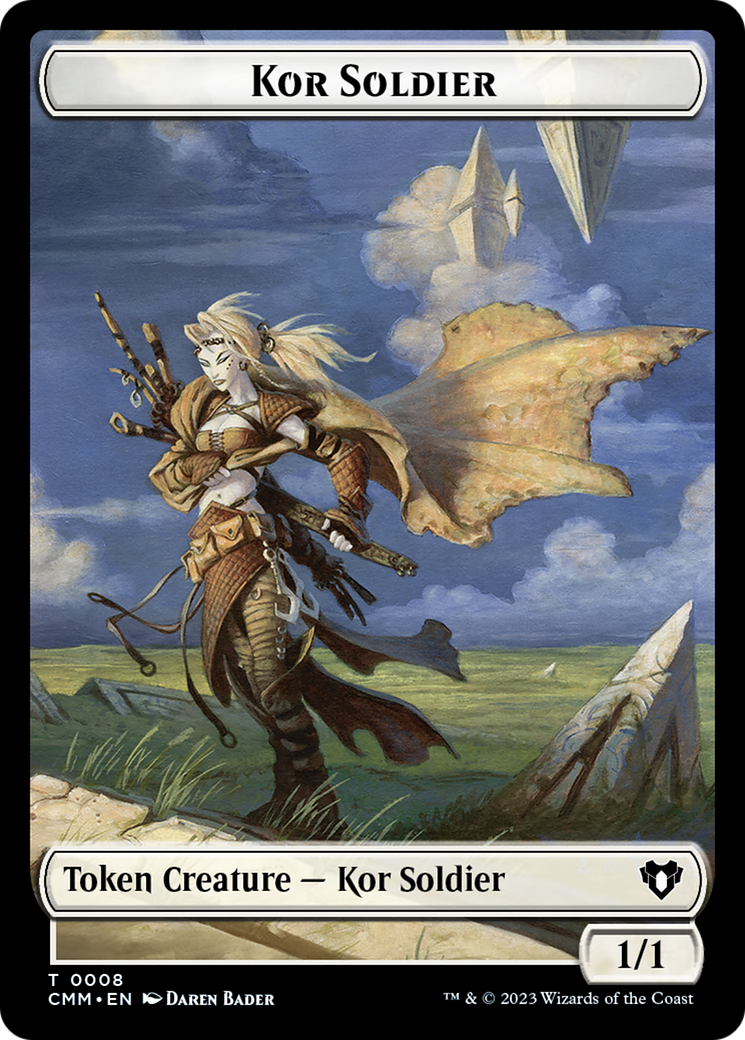 Elemental (0026) // Kor Soldier Double-Sided Token [Commander Masters Tokens] | I Want That Stuff Brandon