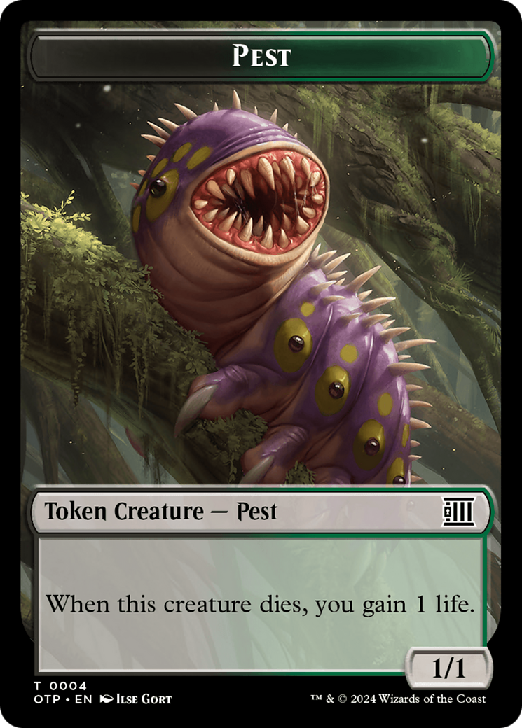 Pest // Plot Double-Sided Token [Outlaws of Thunder Junction: Breaking News Tokens] | I Want That Stuff Brandon