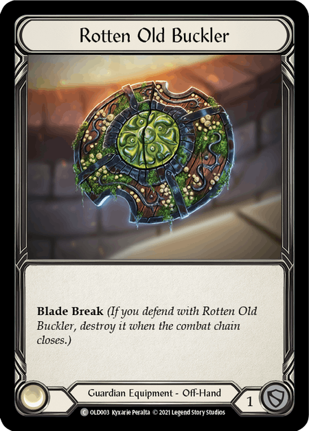 Rotten Old Buckler [OLD003] (Tales of Aria Oldhim Blitz Deck)  1st Edition Normal | I Want That Stuff Brandon