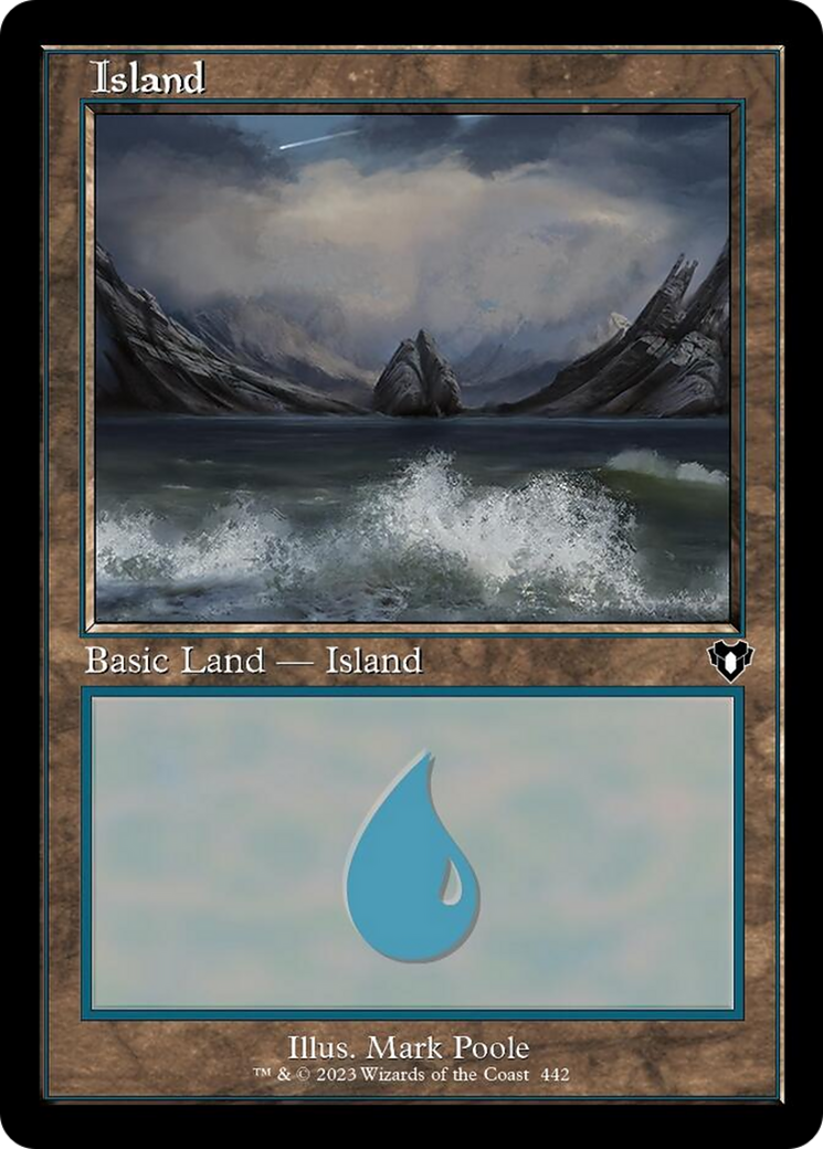 Island (442) (Retro) [Commander Masters] | I Want That Stuff Brandon