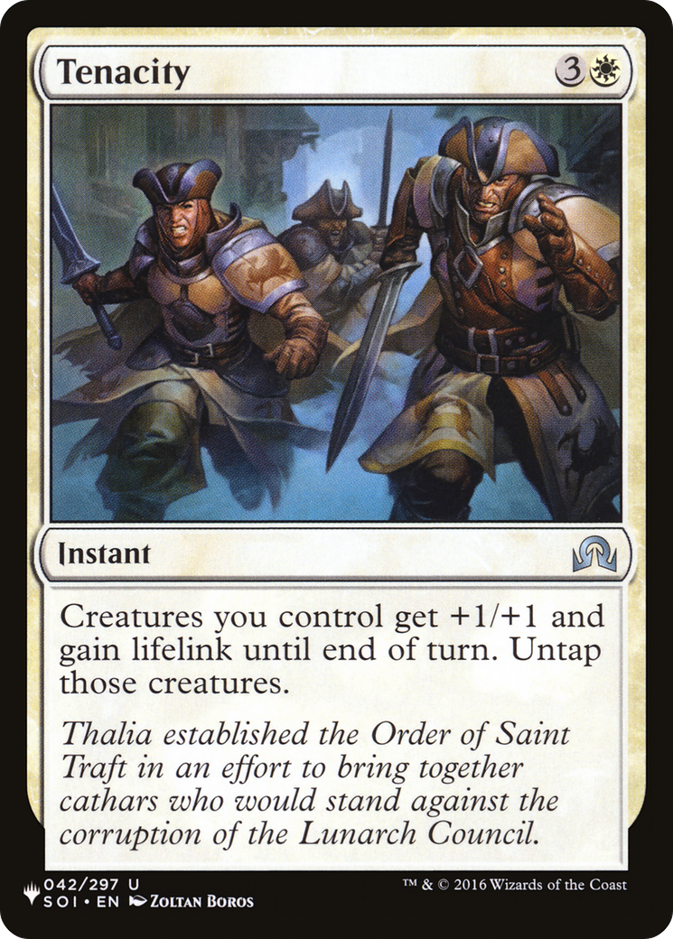 Tenacity [The List Reprints] | I Want That Stuff Brandon