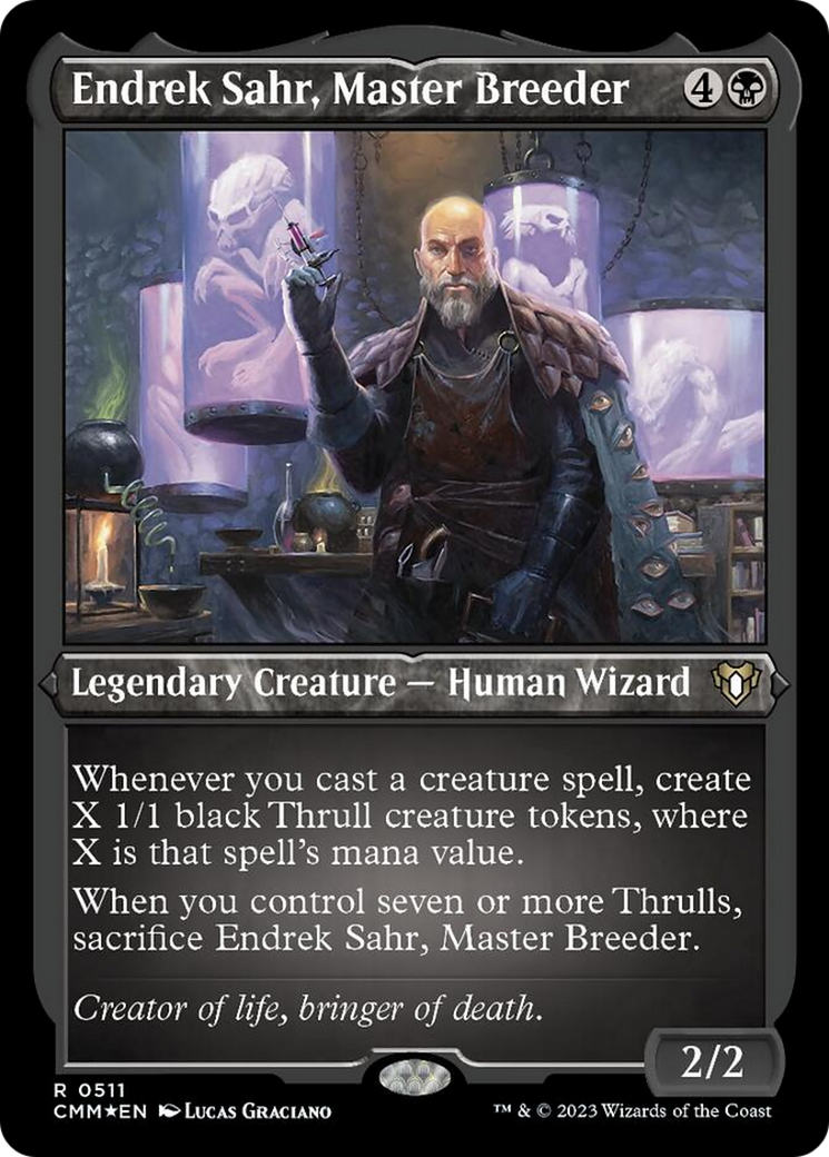 Endrek Sahr, Master Breeder (Foil Etched) [Commander Masters] | I Want That Stuff Brandon