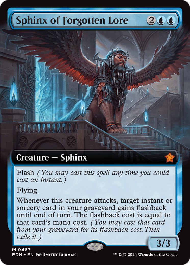 Sphinx of Forgotten Lore (Extended Art) [Foundations] | I Want That Stuff Brandon