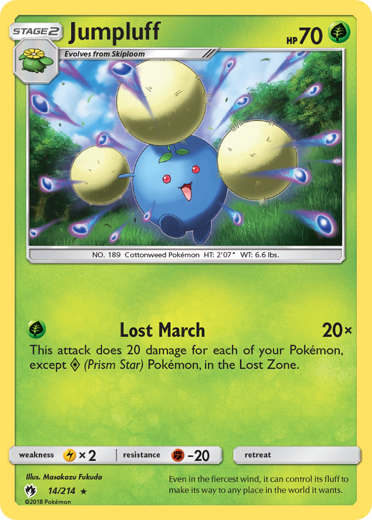 Jumpluff (14/214) [Sun & Moon: Lost Thunder] | I Want That Stuff Brandon