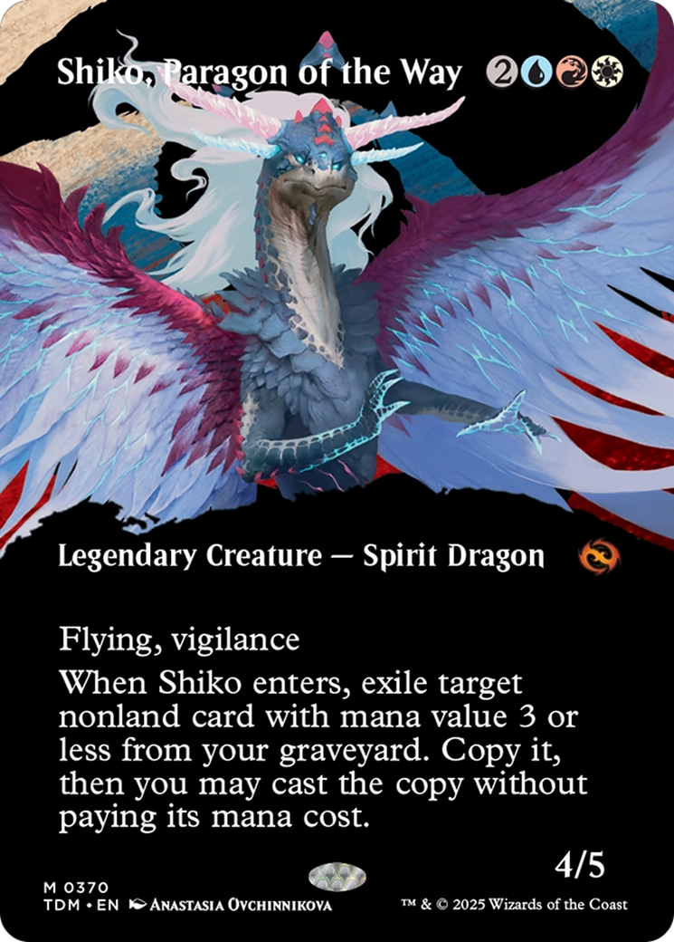 Shiko, Paragon of the Way (Borderless) [Tarkir: Dragonstorm] | I Want That Stuff Brandon