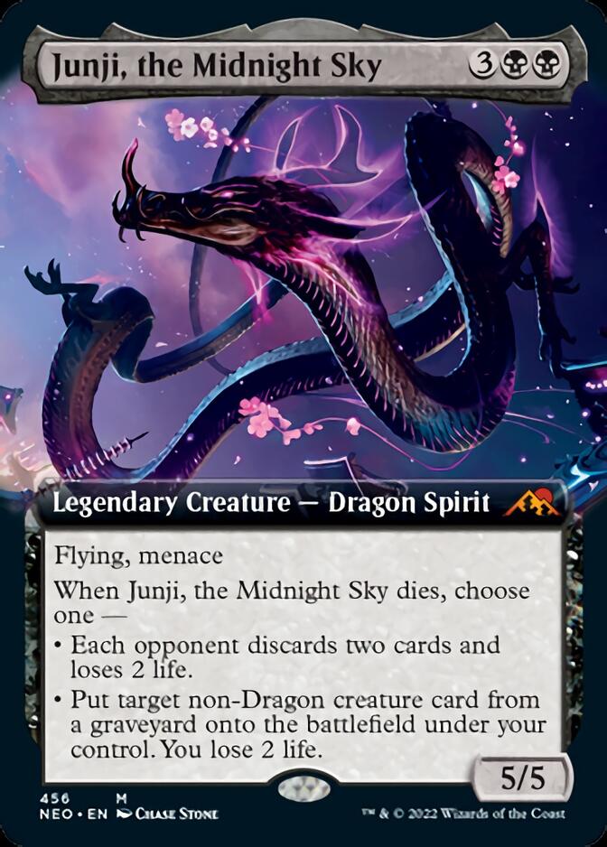 Junji, the Midnight Sky (Extended Art) [Kamigawa: Neon Dynasty] | I Want That Stuff Brandon