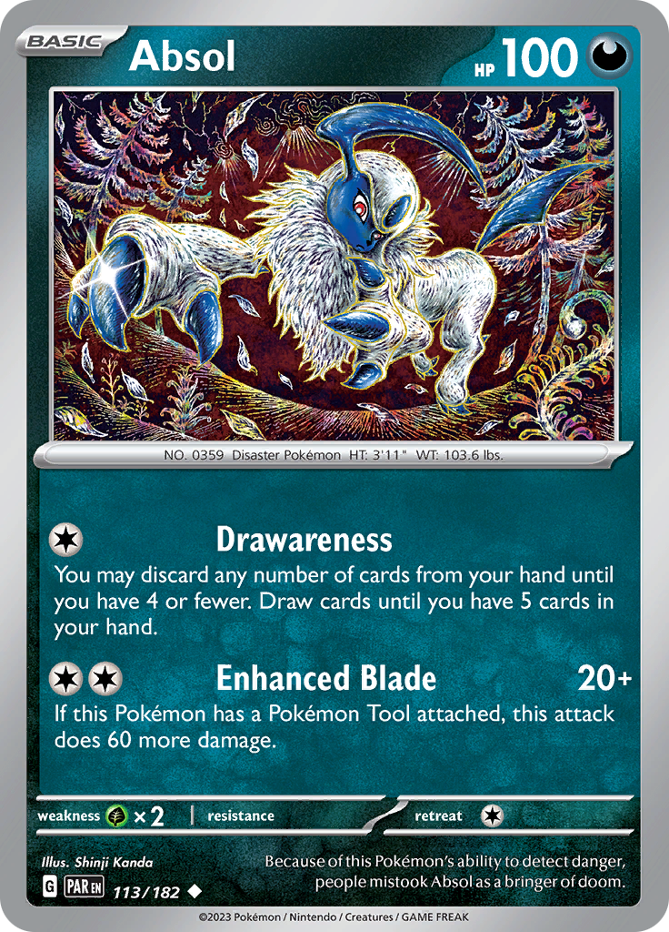 Absol (113/182) [Scarlet & Violet: Paradox Rift] | I Want That Stuff Brandon