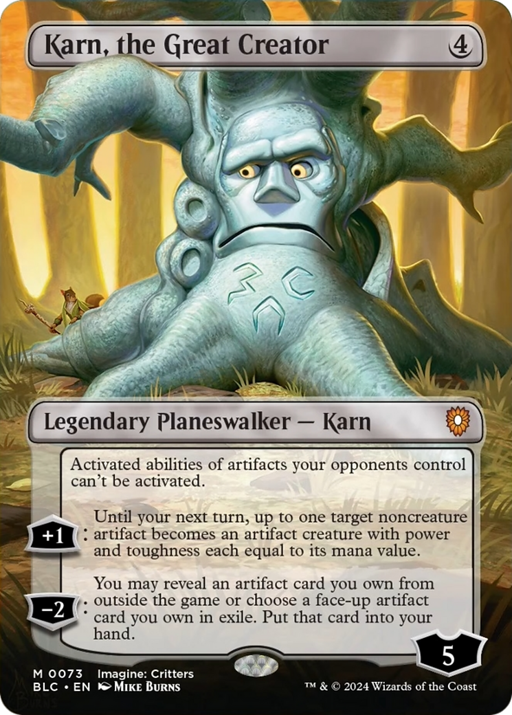 Karn, the Great Creator (Borderless) [Bloomburrow Commander] | I Want That Stuff Brandon